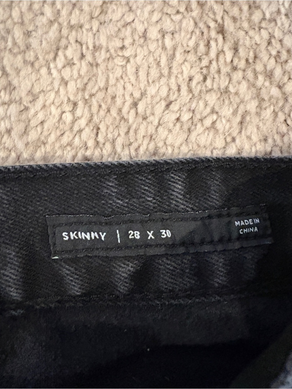 PacSun Skinny Fit Black Men's Pants - 28 x 30